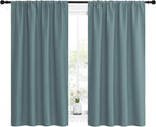 NICETOWN Greyish Blue Blackout Curtains Panels - Image 2