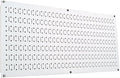 Wall Control Pegboard 16in x 32in Horizontal White Metal Pegboard Tool Board by Wall+Control