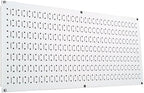 Wall Control Pegboard 16in x 32in Horizontal White Metal Pegboard Tool Board by Wall+Control