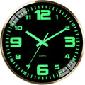 12-inch wall clock, battery powered, by Unknown