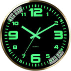 12-inch wall clock, battery powered, by Unknown
