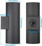 LEONLITE 22 Inch 5CCT LED Cylinder Up Down Wall Light Outdoor, 100V-277V - Image 2
