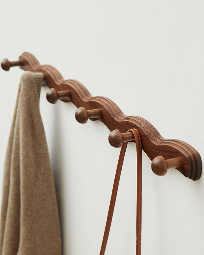 Wood Coat Rack Wall Mount - Image 3