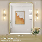 28x36 Inch LED Bathroom Mirror - Image 7