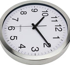 SIN&MI Wall Clock Metal Frame Glass Cover Non-Ticking Number Quartz Wall Clock - Image 6