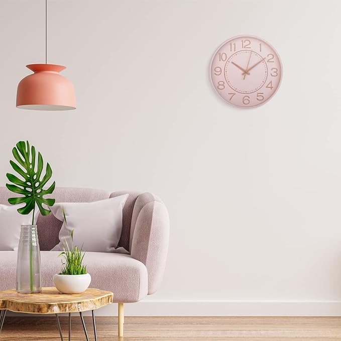 HZDHCLH 10 inch Small Wall Clocks Battery Operated, Silent No Ticking Clock - Image 3