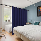 ChrisDowa Room Divider Curtain 90 Inches Long, Wide Blackout Sliding Door - Image 2