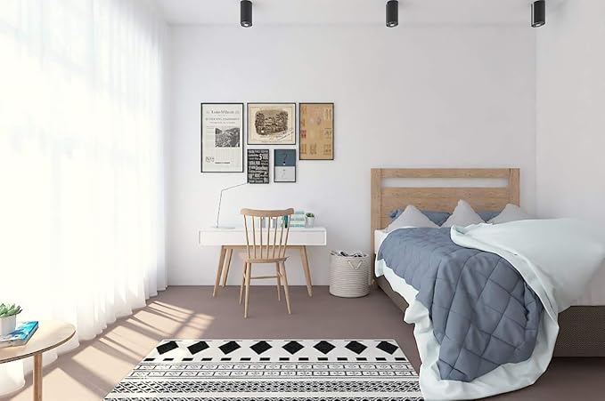 Safiyya 590.5"x17.7" White Peel and Stick Wallpaper White Contact Paper - Image 4