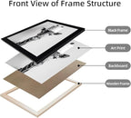 Framed Funny Bathroom Wall Art Giraffe - Image 2
