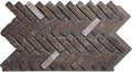 EverStone Herringbone Faux Brick Panel, 46 1/2"W x 25 1/4"H x 1"D, French by EkenaMillwork