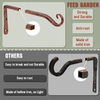 FEED GARDEN 2 Pack 10 Inch Hanging Plant Bracket Wall Hooks Decorative Plant - Image 4