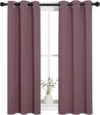 NICETOWN Bedroom Curtain Panels Blackout Draperies, 1 Pair, 29 by 40 inches - Image 2