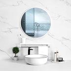 12'' Round Wall Mirror Tiles High Clear Reflecticon Self Adhesive Acrylic - Image 6
