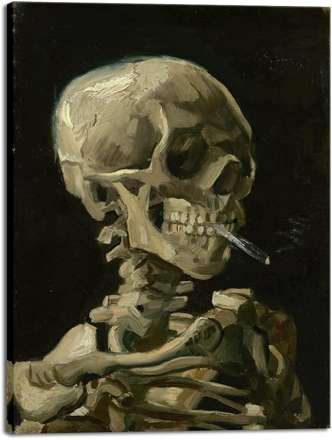 Wieco Art Large Canvas Wall Art Skull of a Skeleton by WiecoArt