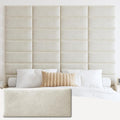 IFNOW Wall Mounted Upholstered Headboard, 3D Peel and Stick Soundproof Wall by IFNOW