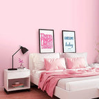 practicalWs Pink Self-Adhesive Wallpaper Film Stick Paper Easy to Apply Peel - Image 2