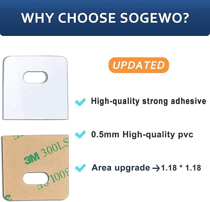 SOGEWO Clear Vertical Blind Repair Tabs, Vertical Blinds tabs/Blind Fixers - Image 6