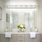 SOLFART LED Modern Bathroom Vanity Lights Over Mirror, Brushed Nickel Vanity - Image 7