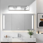 360° Rotate 3-Light LED Bathroom Vanity Light Fixtures, 1300LM Acrylic Chrome - Image 7