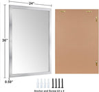 Ruomeng Bathroom Mirror 24" x 36" Rectangular Wall Mirror - Image 3