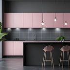 FUKU MON Soft Pink Peel and Stick Wallpaper 24" x 394" Solid Matte Textured - Image 2