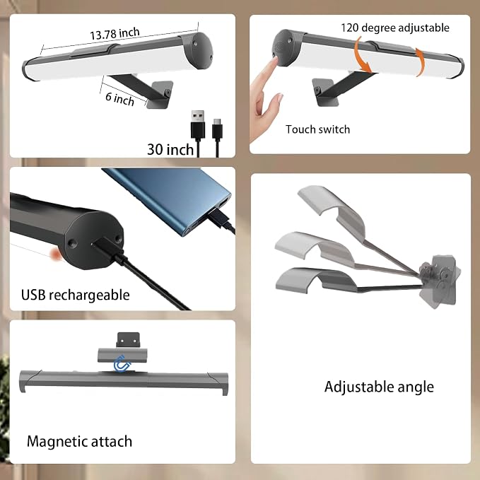 MIOBLUE Picture Light Battery Operated, 13.8in Wireless Art Light - Image 2