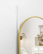 Otlsh 16"50" Arch Wall Mirror, Over The Door, Thin Frame Aluminum Alloy - Image 3