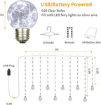 YOLIGHT Wishing Ball Curtain Lights 200 LED Window Curtain String Lights - Image 6
