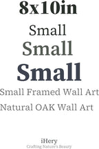 iHery Premium Small 8x10in Natural Black OAK Wood Dolce Far Niente Framed Wall - Image 2