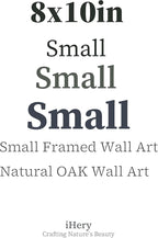 iHery Premium Small Natural Black OAK Wood 8x10in Trendy Framed Wall Art - Image 2