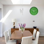jomparis Modern Office Green Decor Wall Clock 12" Silent & Non-Ticking Battery - Image 3