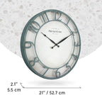 Presentime & Co 21" Farmhouse Series Wall Clock, Vintage Style, Retro Clock - Image 7