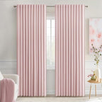 MIULEE Baby Pink Back Tab Blackout Curtains 84 Inch Length 2 Panels Set by MIULEE