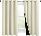NICETOWN Warm Curtains for Winter, Bedroom Full Blackout Curtain Panels by NICETOWN