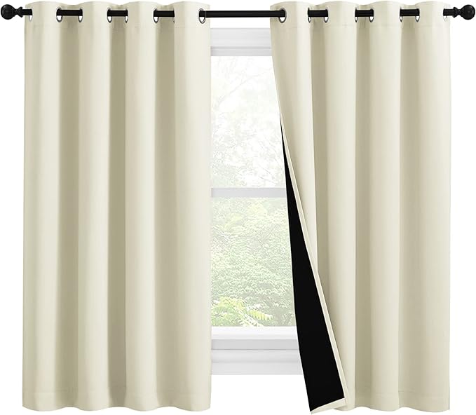 NICETOWN Warm Curtains for Winter, Bedroom Full Blackout Curtain Panels by NICETOWN