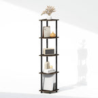 Furinno Turn-N-Tube Storage Shelves, 5-Tier Book Shelf, Corner Shelf, Toolless - Image 6