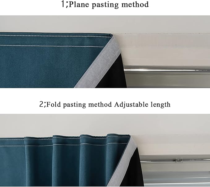 AJAZZ self Adhesive Portable 100% Blackout Curtains Simple and Easy to - Image 6