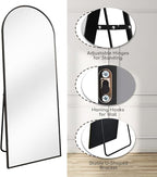 Prywot Arched Floor Mirror, 64 "x 21" Full Length Mirror Wall Mirrors Hanging - Image 3