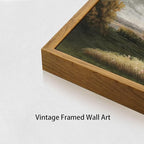 OIQArtOIQ Framed Vintage Landscape Wall Art French Country Cottage Natural - Image 5