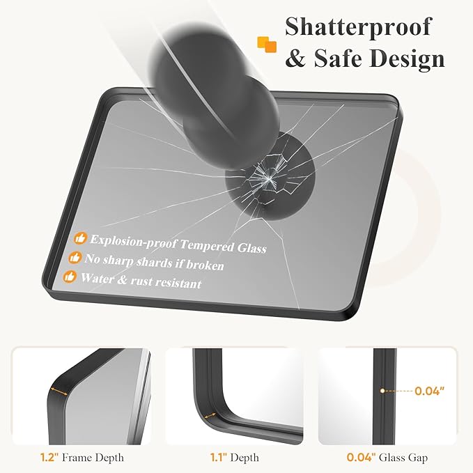 NEWBULIG 30X48 Inch Bathroom Mirror - Image 4