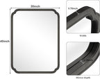 WallBeyond 30" x 40" Rounded Corner Arch Wall Mirror - Image 6