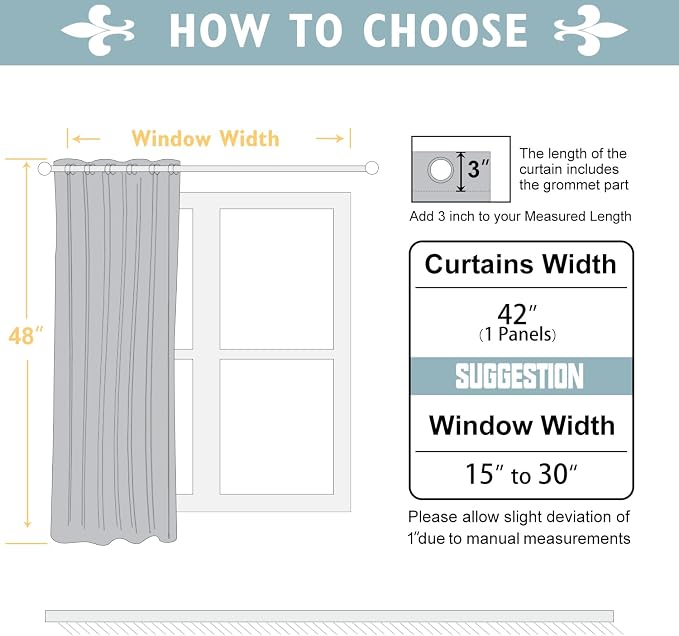 ChrisDowa Blackout Curtains 48 inches Long - Image 7