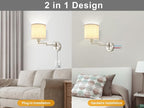 Plug in Wall Sconces with Remote Control, Dimming & Adjustable Colors - Image 7