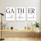 GUBIYU Large Gather Signs for Home Decor, Framed Kitchen Wall Art Farmhouse - Image 5