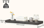 HOOBRO Floating Shelves for Wall, Wall Mounted Shelf Set of 2, 23.6" Hanging - Image 3