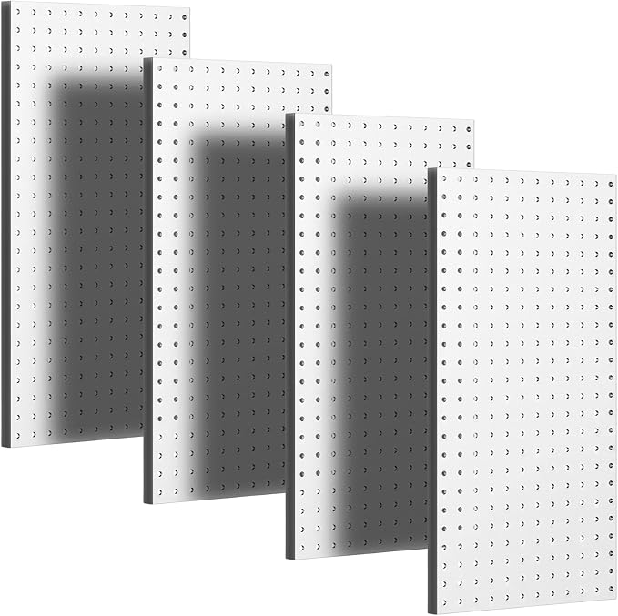 PBHEPJ 4 Pcs Metal Pegboard Panels, Heavy Duty Peg Boards by PBHEPJ