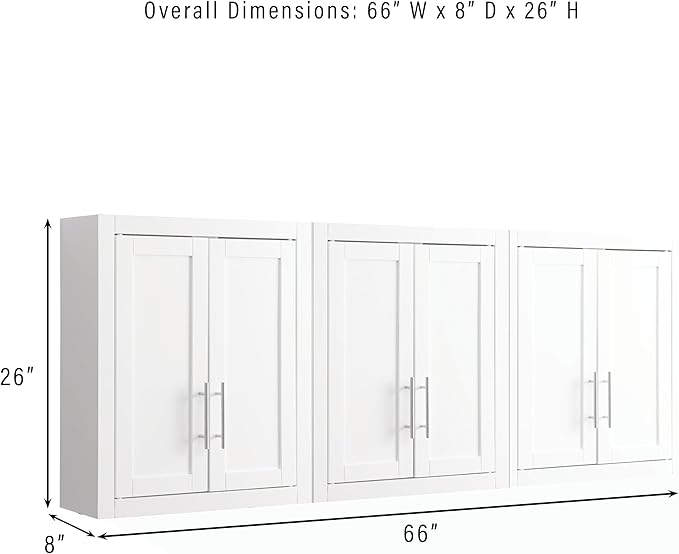 Crosley Furniture Savannah 3-Piece Wall Kitchen Storage Cabinet, Cabinets - Image 3