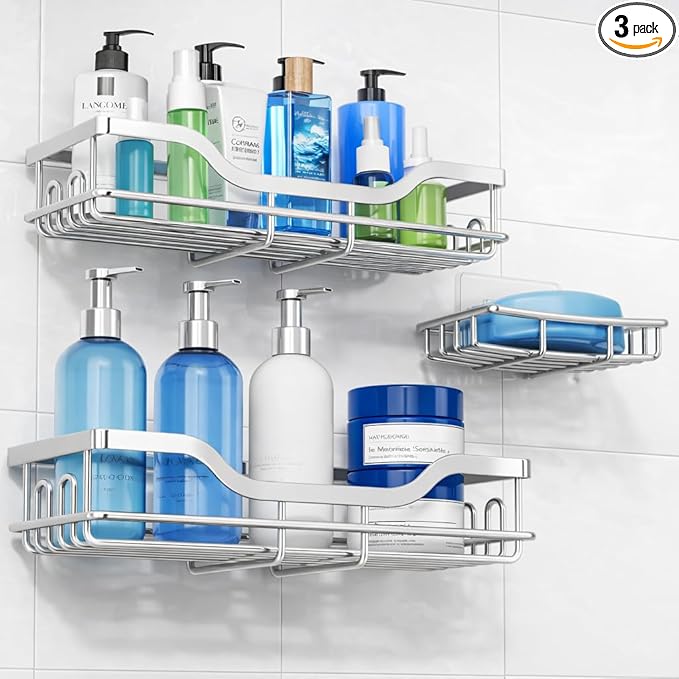 OMAIRA 3-Pack Shower Caddy by OMAIRA