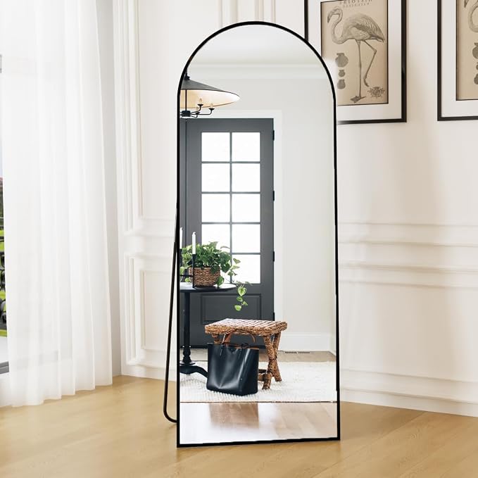Dewfig Arched Full Length Mirror, Full Body Mirror - Image 2