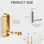 2PCS Foldable Wall Hooks, Flip Down Design - Image 8